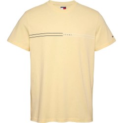 тениска,мъжки,тениски,tommy,jeans,entry,graphic,slim,fit,short,sleeve,t,shirt,yellow,(custard,cream)