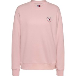 блуза,дамски,блузи,tommy,jeans,essential,logo,2,regular,fit,sweatshirt,pink