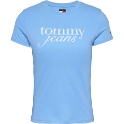 тениска,дамски,тениски,tommy,jeans,essential,logo,short,sleeve,t,shirt,sugarplum,blue,(blue)