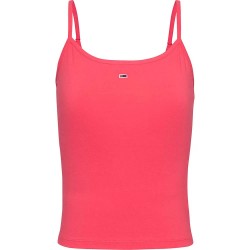 тениска,дамски,тениски,tommy,jeans,essential,strap,sleeveless,t,shirt,pink,(amour)