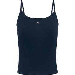 тениска,дамски,тениски,tommy,jeans,essential,strap,sleeveless,t,shirt,dark,night,navy,(blue)