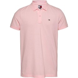 дънки,мъжки,блузи,с,яка,tommy,jeans,placket,slim,fit,short,sleeve,polo,precious,pink,(pink)