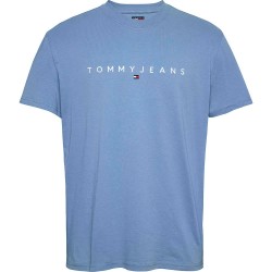 тениска,мъжки,тениски,tommy,jeans,reg,linear,logo,short,sleeve,t,shirt,colorado,blue,(blue)