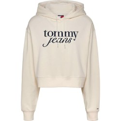 суичър,дамски,блузи,tommy,jeans,script,relaxed,fit,hoodie,beige