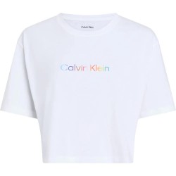 тениска,дамски,пижами,calvin,klein,boxy,pride,short,sleeve,pyjama,t,shirt,white,(classic,white)