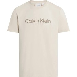 тениска,мъжки,тениски,calvin,klein,textured,embroidery,logo,short,sleeve,t,shirt,beige