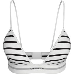 дамско,бельо,дамски,бикини,и,танкини,calvin,klein,unlined,triangle,bra,leader,stripe+white,(white)