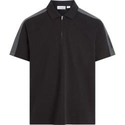 дънки,мъжки,блузи,с,яка,calvin,klein,jeans,logo,tape,short,sleeve,polo,black