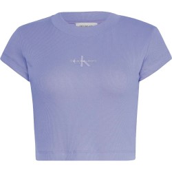 бебешка,тениска,дамски,тениски,calvin,klein,jeans,monogram,baby,short,sleeve,t,shirt,purple,(sweet,lavender)