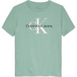 тениска,детски,тениски,calvin,klein,jeans,monogram,short,sleeve,t,shirt,green,(green,surf)