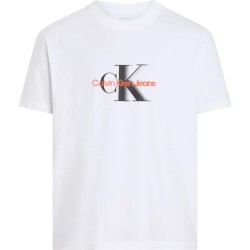тениска,мъжки,тениски,calvin,klein,jeans,monologo,shift,short,sleeve,t,shirt,white