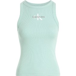 тениска,дамски,тениски,calvin,klein,jeans,monologo,sleeveless,t,shirt,green