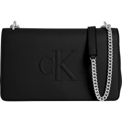 чанта,за,през,рамо,всички,чанти,calvin,klein,jeans,sculpted,ew,flap,shoulder,bag,black