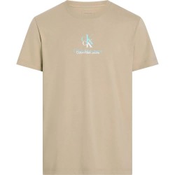 тениска,мъжки,тениски,calvin,klein,jeans,shadow,logo,short,sleeve,t,shirt,beige,(aluminum)