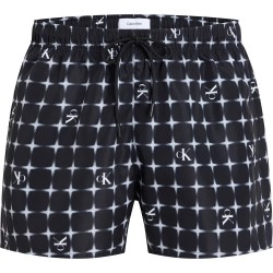 бански,гащета,мъжки,бански,костюми,calvin,klein,jeans,short,drawstring,print,swimming,shorts,black