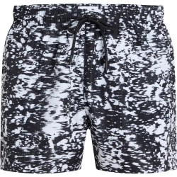 бански,гащета,мъжки,бански,костюми,calvin,klein,jeans,short,drawstring,print,swimming,shorts,glitched,marble,aop,black,(black)