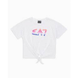 тениска,детски,тениски,ea7,emporio,armani,7g000069,af10373,short,sleeve,t,shirt,white