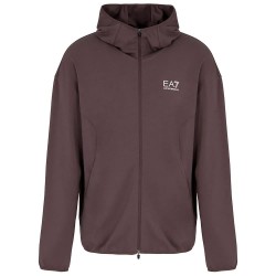 блуза,мъжки,пуловери,ea7,emporio,armani,7m000127,af12501,full,zip,sweatshirt,brown