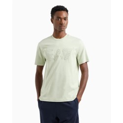 тениска,мъжки,тениски,ea7,emporio,armani,7m000149,af14772,short,sleeve,t,shirt,light,blue,azure,(yellow)
