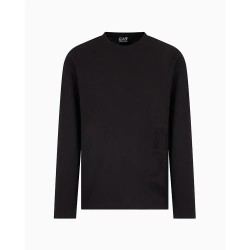 тениска,мъжки,тениски,ea7,emporio,armani,7m000150,af14772,long,sleeve,t,shirt,black
