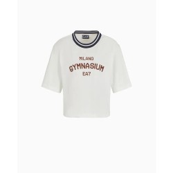 тениска,дамски,тениски,ea7,emporio,armani,7w000148,af13243,short,sleeve,t,shirt,white