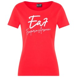 тениска,дамски,тениски,ea7,emporio,armani,7w000184,af10373,short,sleeve,t,shirt,red