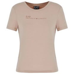 тениска,дамски,тениски,ea7,emporio,armani,7w000274,af12945,short,sleeve,t,shirt,brown,(beige)