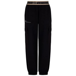панталони,дамски,панталони,ea7,emporio,armani,7w000282,af12501,cargo,pants,black