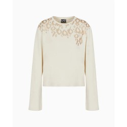тениска,дамски,тениски,ea7,emporio,armani,7w000485,af10373,short,sleeve,t,shirt,beige