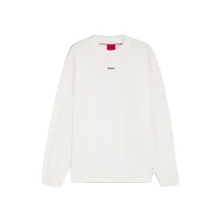 тениска,мъжки,тениски,дамски,тениски,hugo,daposo,10248326,red,long,sleeve,t,shirt,white,(natural)