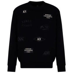 блуза,мъжки,пуловери,armani,exchange,xm000479a,f10818u,sweatshirt,black