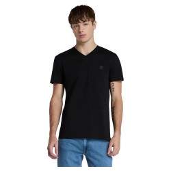тениска,мъжки,тениски,timberland,dunstan,river,v,neck,short,sleeve,t,shirt,black,pavement,(black)