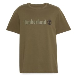тениска,мъжки,тениски,timberland,kennebec,river,linear,logo,short,sleeve,t,shirt,leaf,green,(brown)