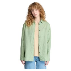 риза,с,дълъг,ръкав,дамски,блузи,дамски,ризи,timberland,linen,long,sleeve,shirt,green,bay,(green)