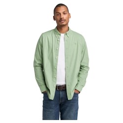 риза,с,дълъг,ръкав,мъжки,ризи,timberland,stretch,poplin,long,sleeve,shirt,green,bay,(green)