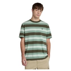 тениска,мъжки,тениски,timberland,striped,short,sleeve,t,shirt,leaf,green,yd,(green)