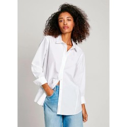 риза,с,дълъг,ръкав,дамски,блузи,дамски,ризи,pepe,jeans,agnes,long,sleeve,shirt,white