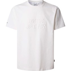 Тениска Pepe jeans Darius short sleeve T-shirt - White (Antique White) тениска,мъжки,тениски,дамски,тениски,pepe,jeans,darius,short,sleeve,t,shirt,white,(antique,white)