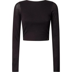 тениска,дамски,тениски,pepe,jeans,lully,long,sleeve,t,shirt,black