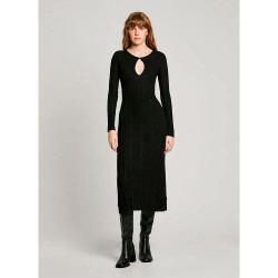 рокля,дамски,поли,и,рокли,pepe,jeans,natasha,long,sleeve,long,dress,black