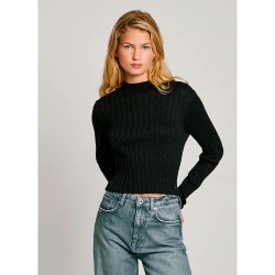 блуза,дамски,пуловери,дамски,плетени,дрехи,pepe,jeans,nicole,sweater,black
