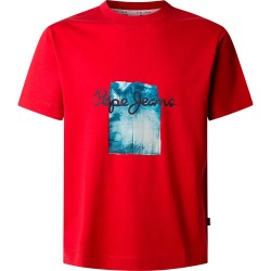 тениска,мъжки,тениски,pepe,jeans,prush,short,sleeve,t,shirt,rugby,red,(red)