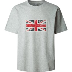 тениска,мъжки,тениски,pepe,jeans,union,short,sleeve,t,shirt,grey,(light,grey,marl)
