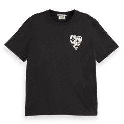 тениска,дамски,тениски,scotch,&,soda,art,work,regular,fit,short,sleeve,t,shirt,black,(black)