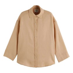 риза,с,къс,ръкав,дамски,блузи,дамски,ризи,scotch,&,soda,u9a00626t,short,sleeve,shirt,beige