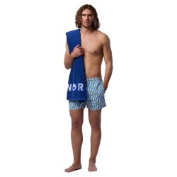 бански,гащета,мъжки,бански,костюми,north,sails,allover,volley,swimming,shorts,white,blue,stripes,lemon,(blue)