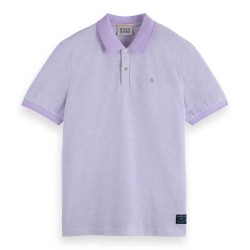 мъжки,блузи,с,яка,scotch,&,soda,180101,regular,fit,short,sleeve,polo,bright,lavendel,melange,(purple)