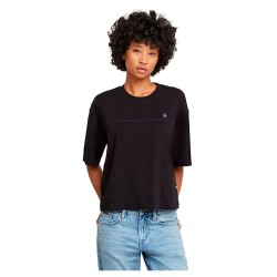 тениска,дамски,тениски,g,star,horizontal,seam,loose,short,sleeve,t,shirt,dark,black,(black)