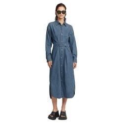 рокля,дамски,поли,и,рокли,g,star,long,tab,long,sleeve,dress,blue