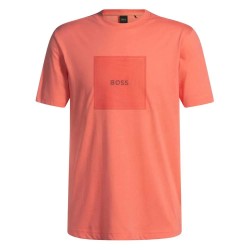 тениска,мъжки,тениски,boss,logo,rib,short,sleeve,t,shirt,orange
